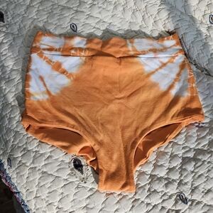 Of Earth & Salt Orange Booty Shorts